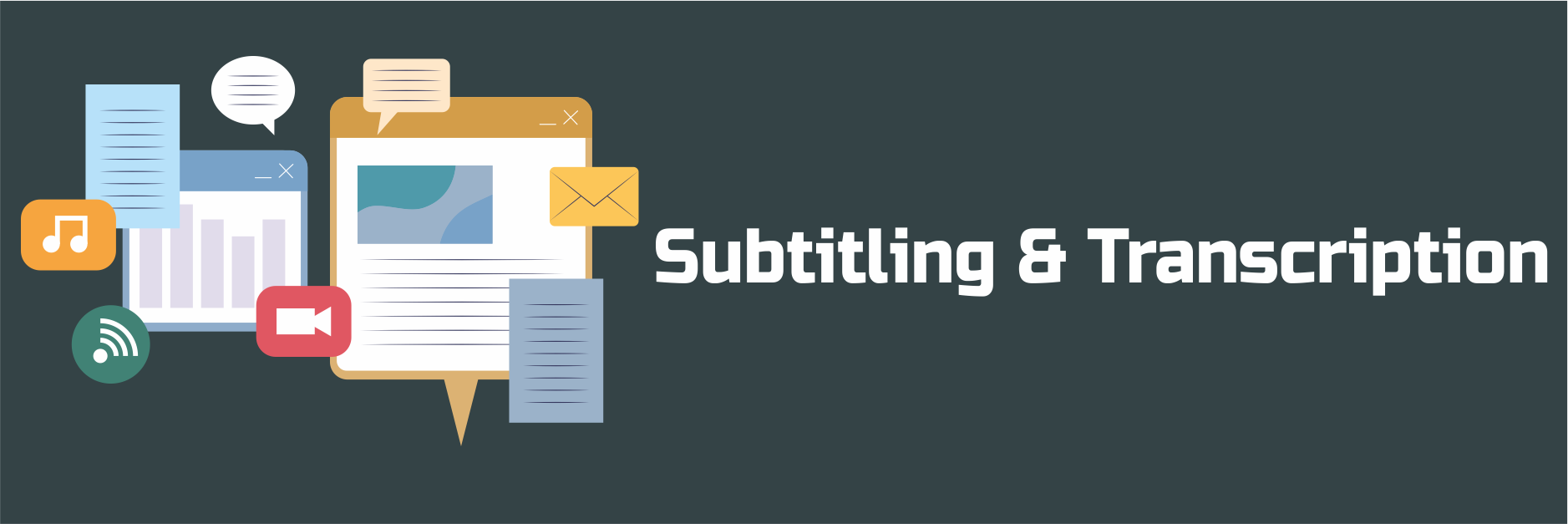 Subtitling and transcription services – video subtitle creation, audio-to-text conversion, and professional translations by LK Translation